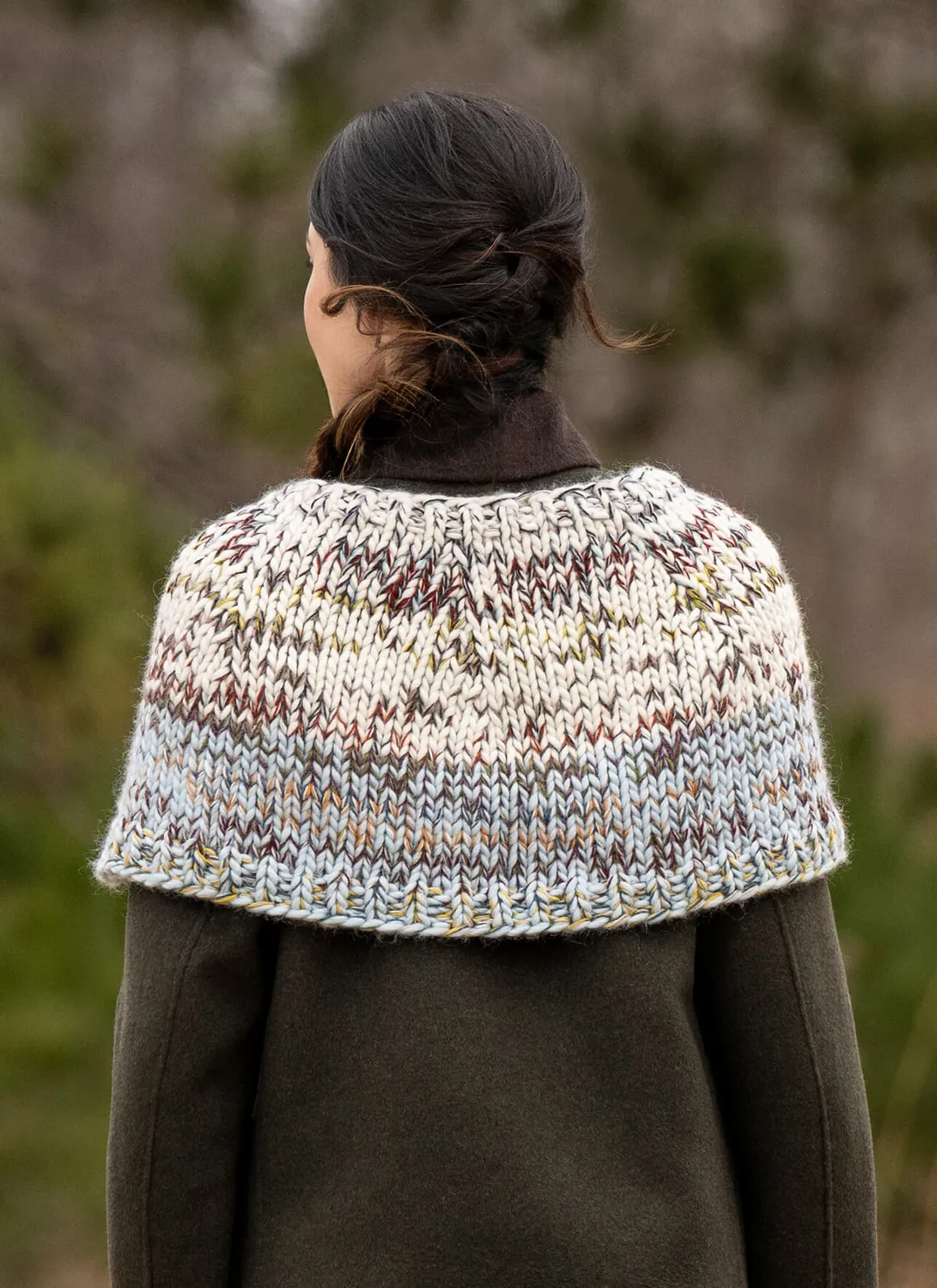Blue Sky Fibers Spectrum Cowl Strickanleitung Loop Bunt