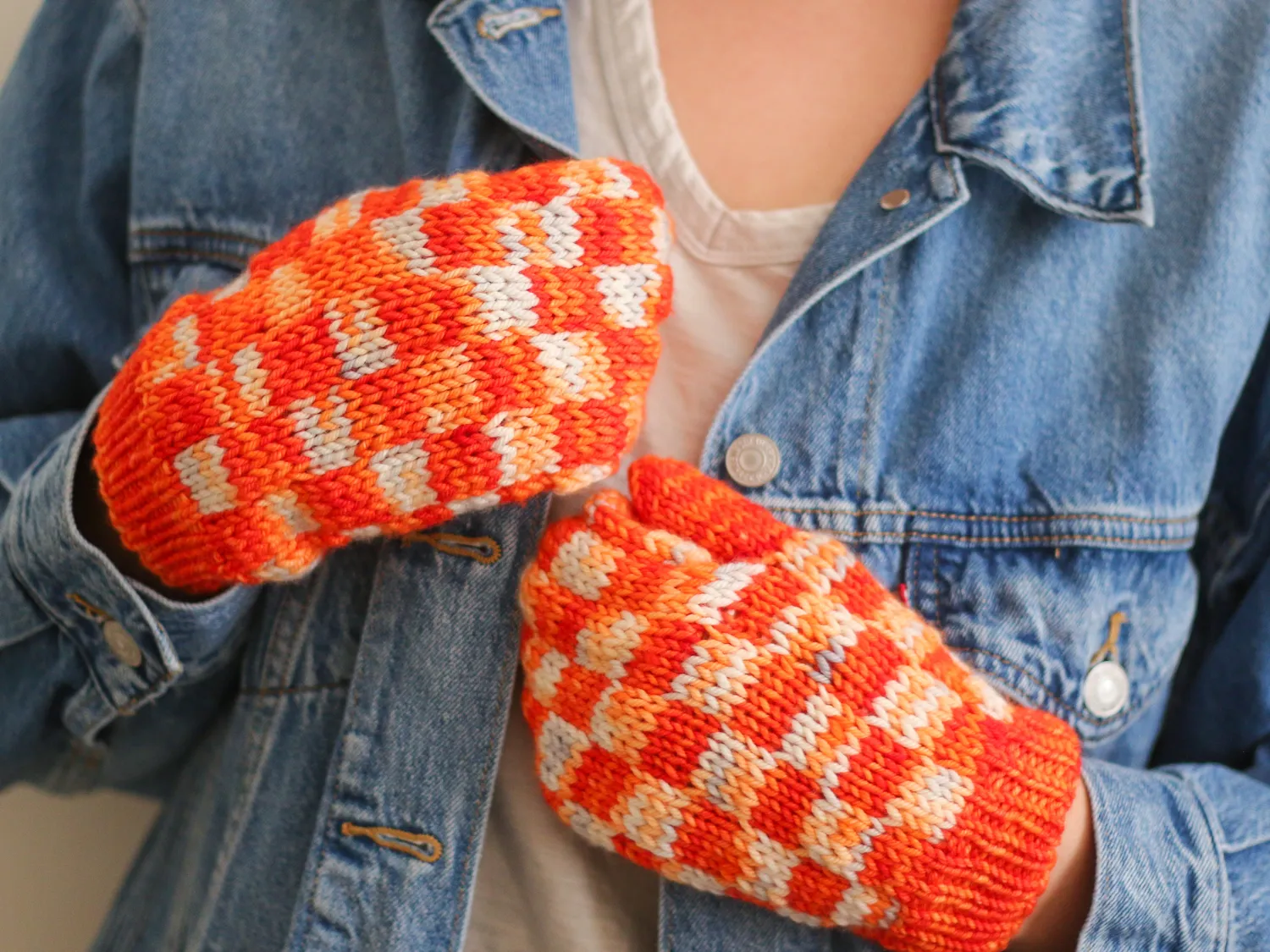 Madelinetosh Checkmate Mitts Strickanleitung PDF