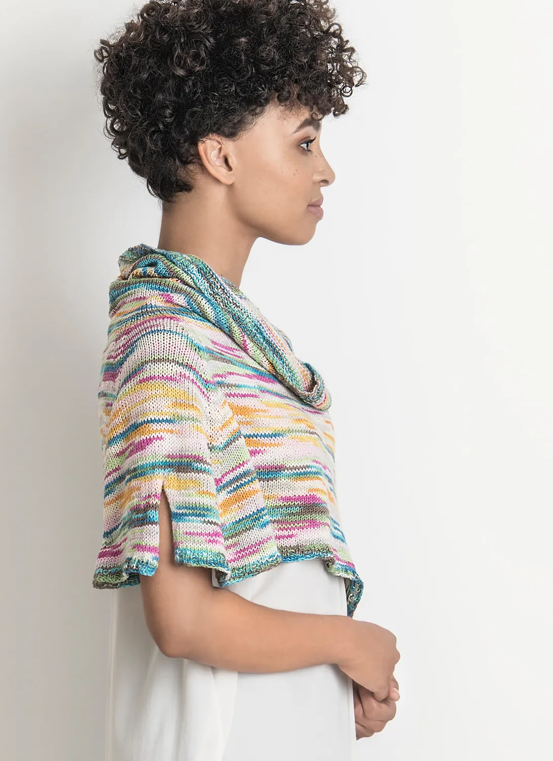 Blue Sky Fibers Classic Courtland Capelet Strickanleitung Cape