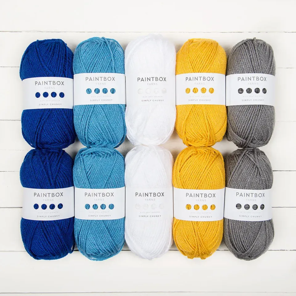 Paintbox Yarns Simply Chunky Wolle 10x100g Over The Rainbow Acryl