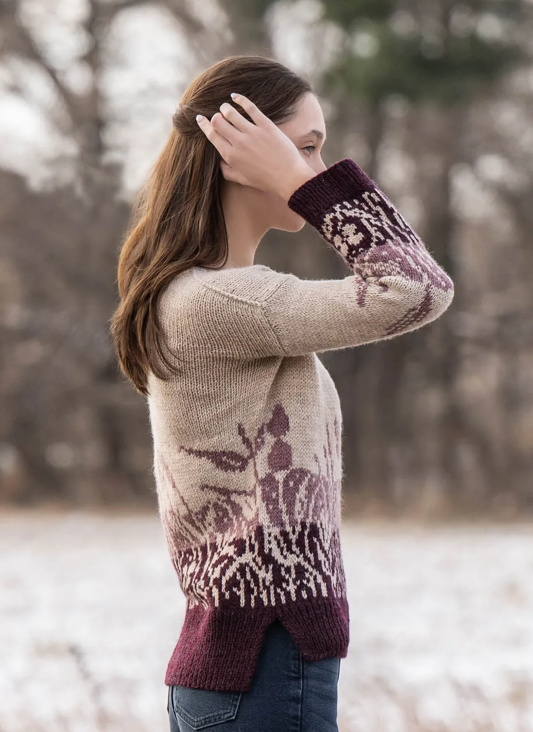 Blue Sky Fibers Meadowscape Strickanleitung Pullover
