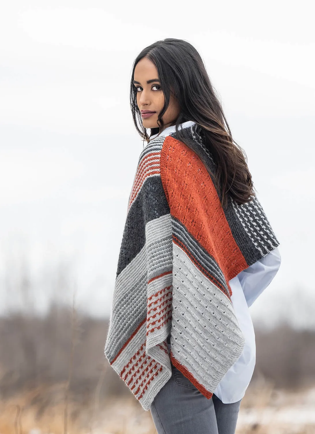 Blue Sky Fibers Classic Series Persimmon Wrap Strickanleitung