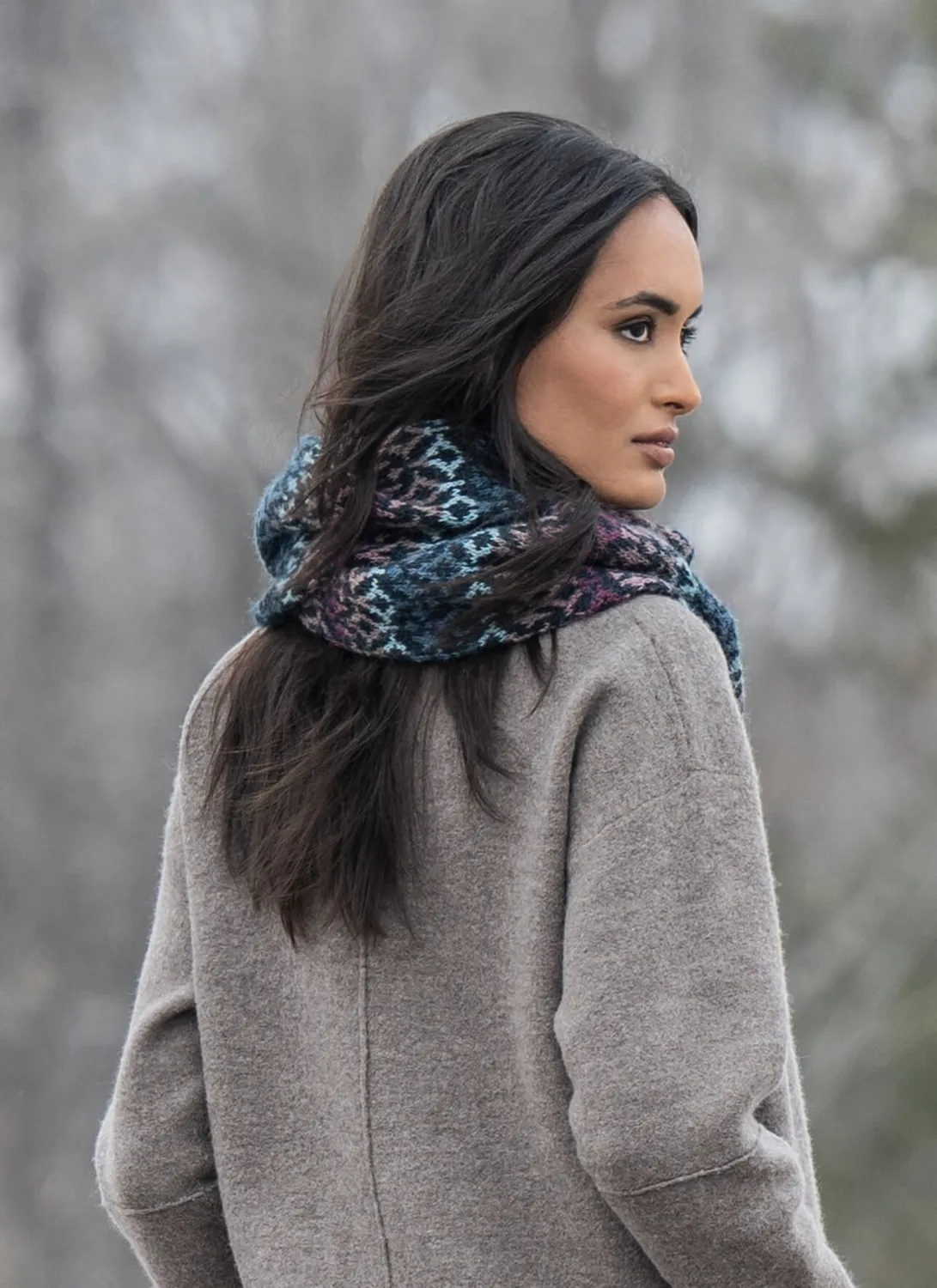 Blue Sky Fibers Classic North Star Cowl Strickanleitung Colorwork