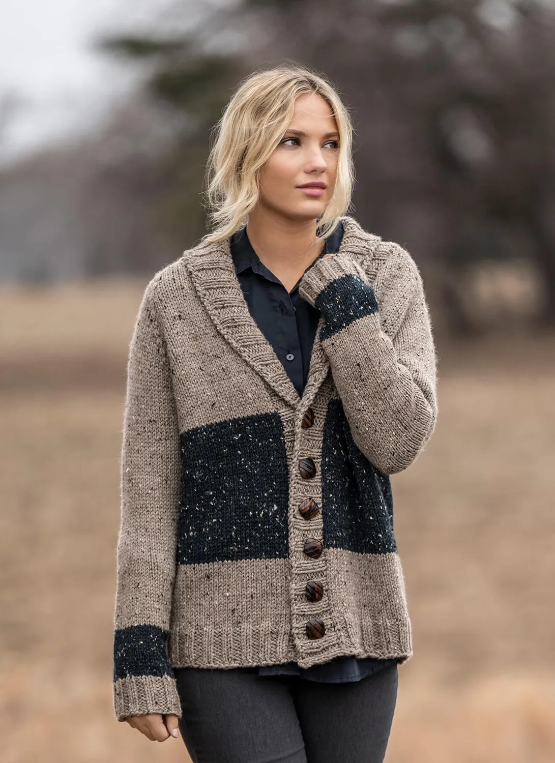 Blue Sky Fibers Classic Series Salt Lake Cardigan Strickanleitung Unisex