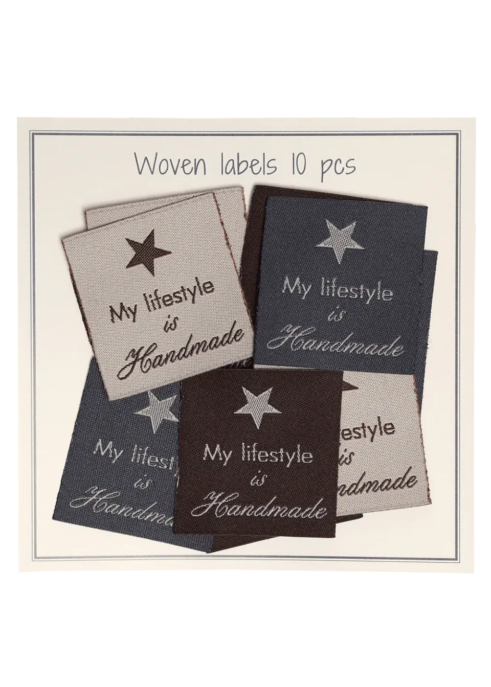 Go Handmade Weblabel My lifestyle is handmade Etikett Mix 10 Stk