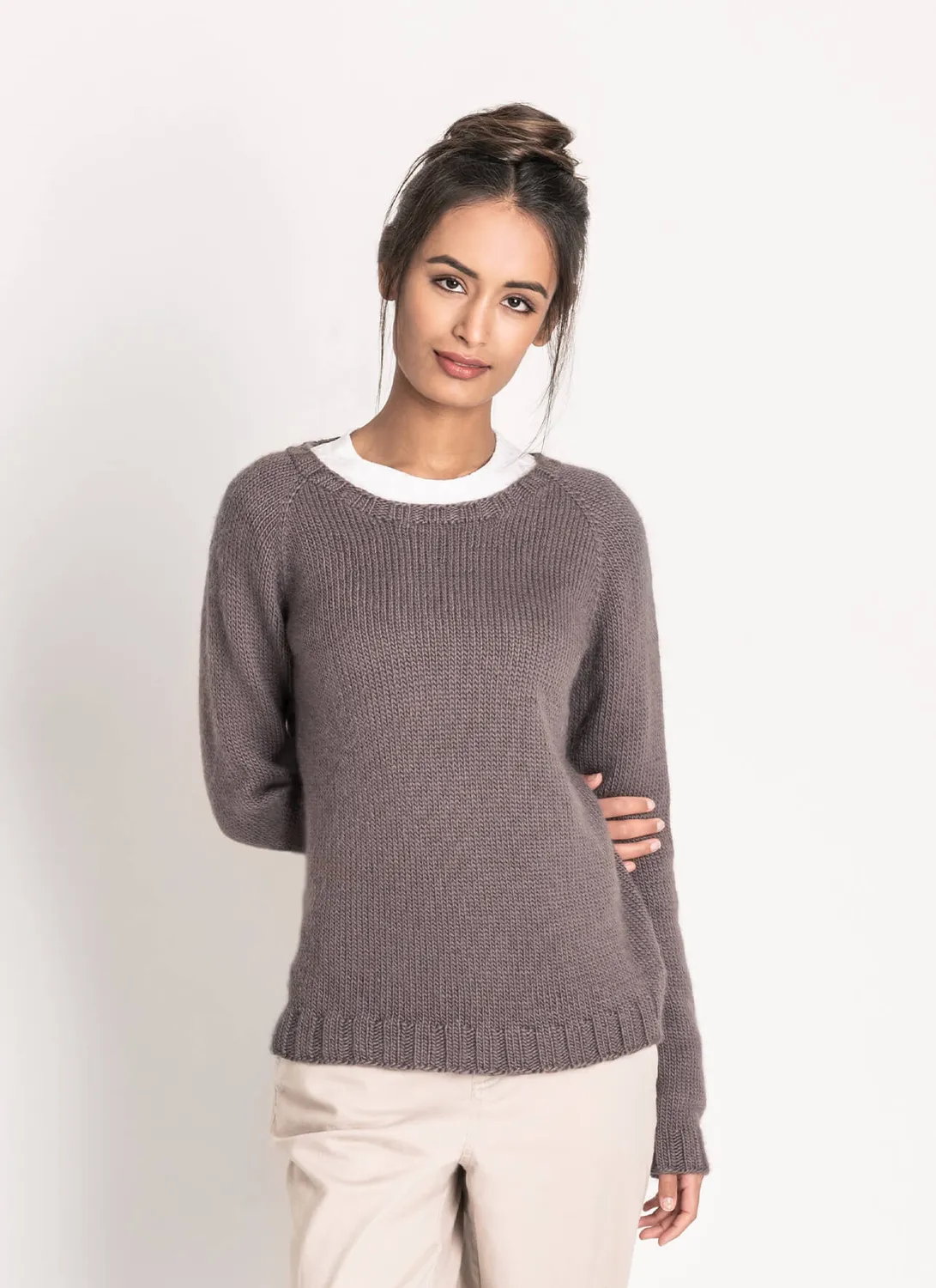 Blue Sky Fibers Classic Series Newton Pullover Strickanleitung Suri Merino