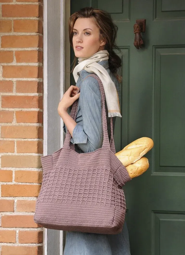Blue Sky Fibers Market Tote Strickanleitung PDF strukturiert
