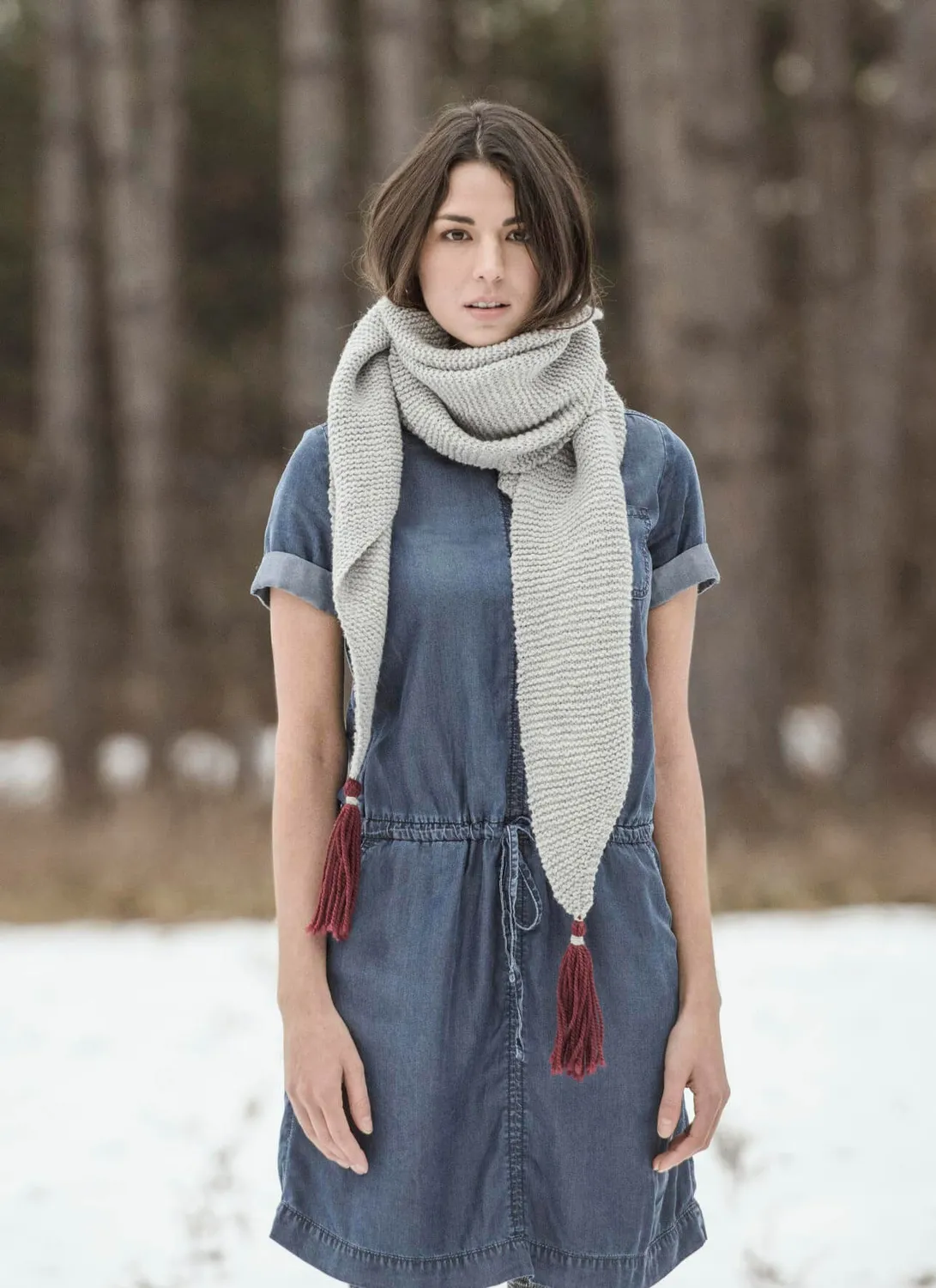 Blue Sky Fibers St Cloud Schal Strickanleitung Woolstok