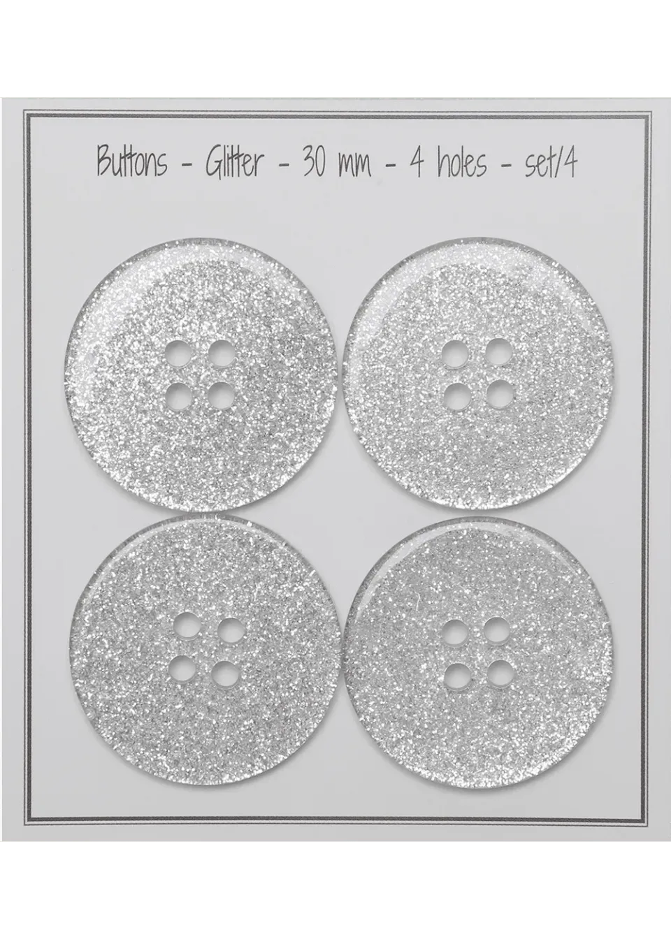 Go Handmade Glitter Sicherheitsaugen 30 mm 4 Stk