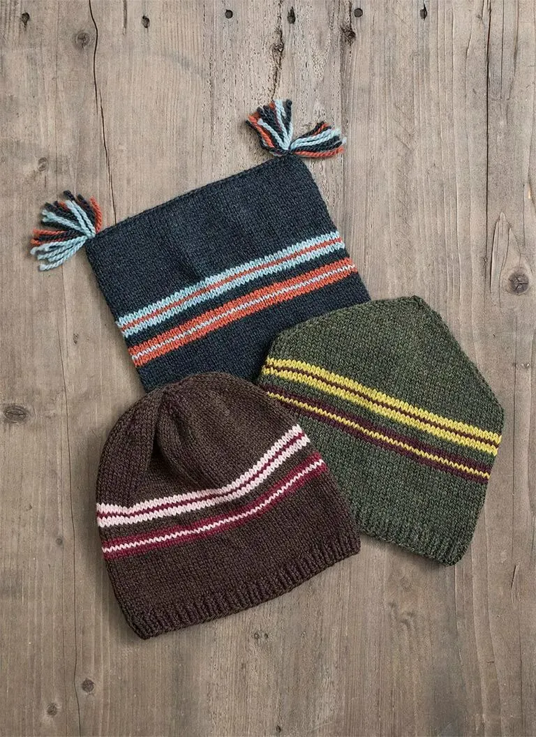 Blue Sky Fibers Ski Trio Hats Mützenanleitung 201723