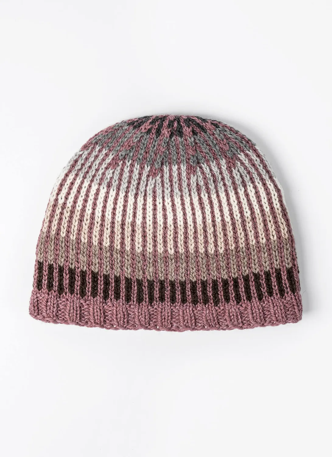 Blue Sky Fibers Corning Gradient Trio Cap Strickanleitung Mütze