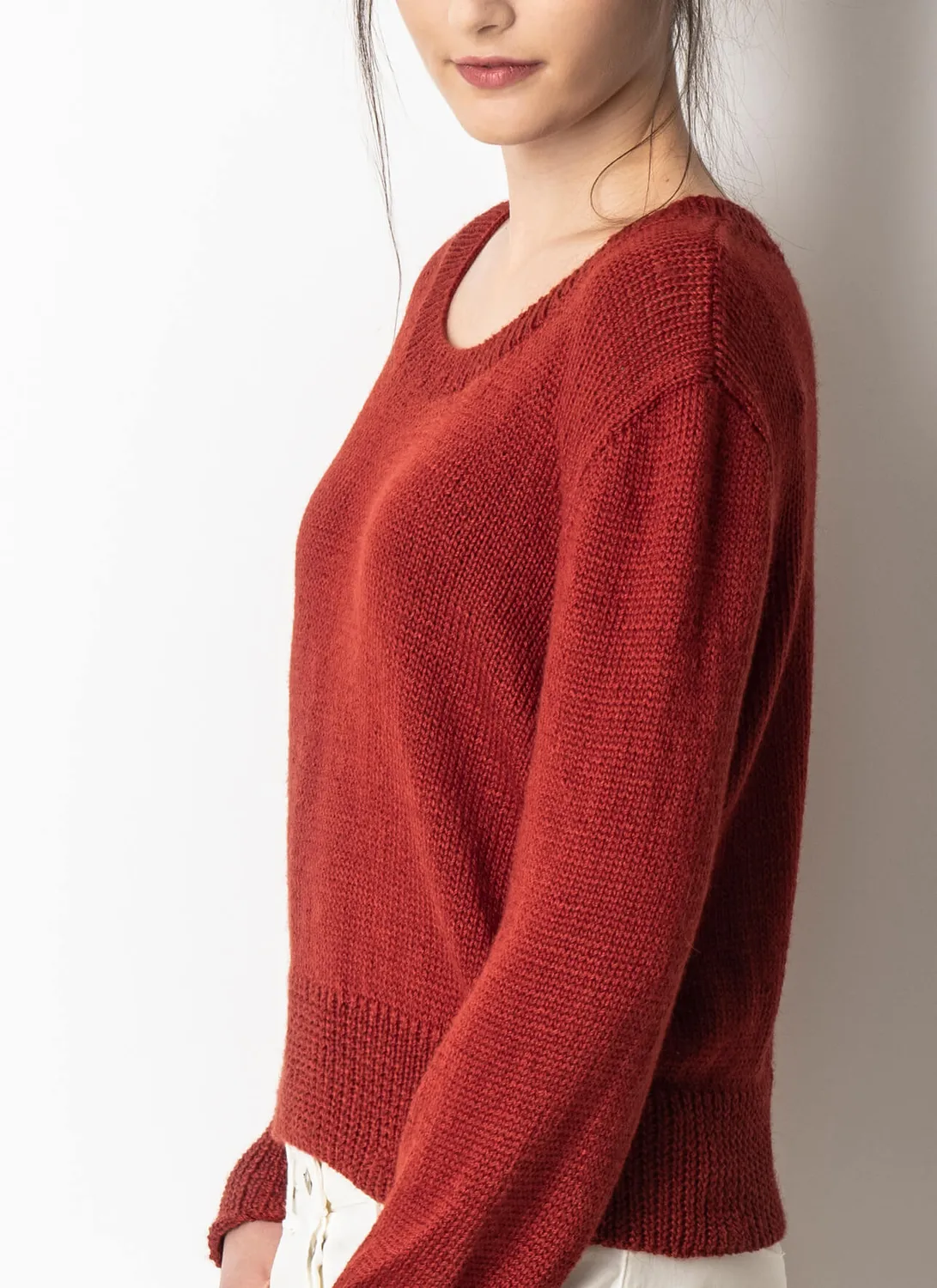 Blue Sky Fibers Classic Series Lake Melissa Sweater Strickanleitung Seide