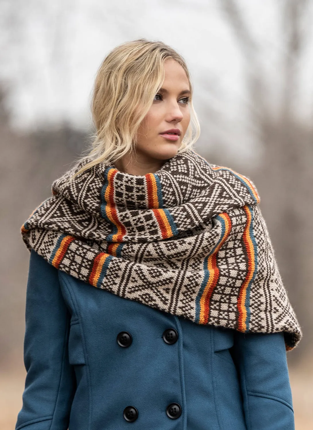 Blue Sky Fibers Classic Series Edmonton Wrap Strickanleitung Loop