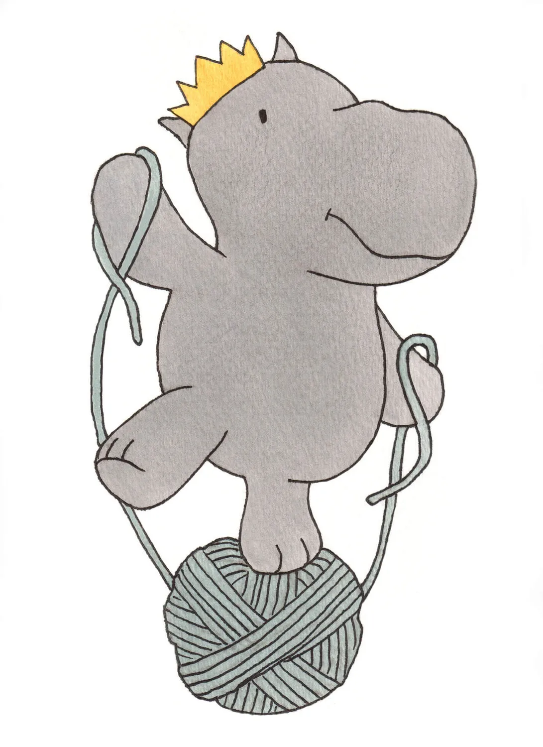 Blue Sky Fibers Hector Hippopotamus Strickanleitung PDF Tier