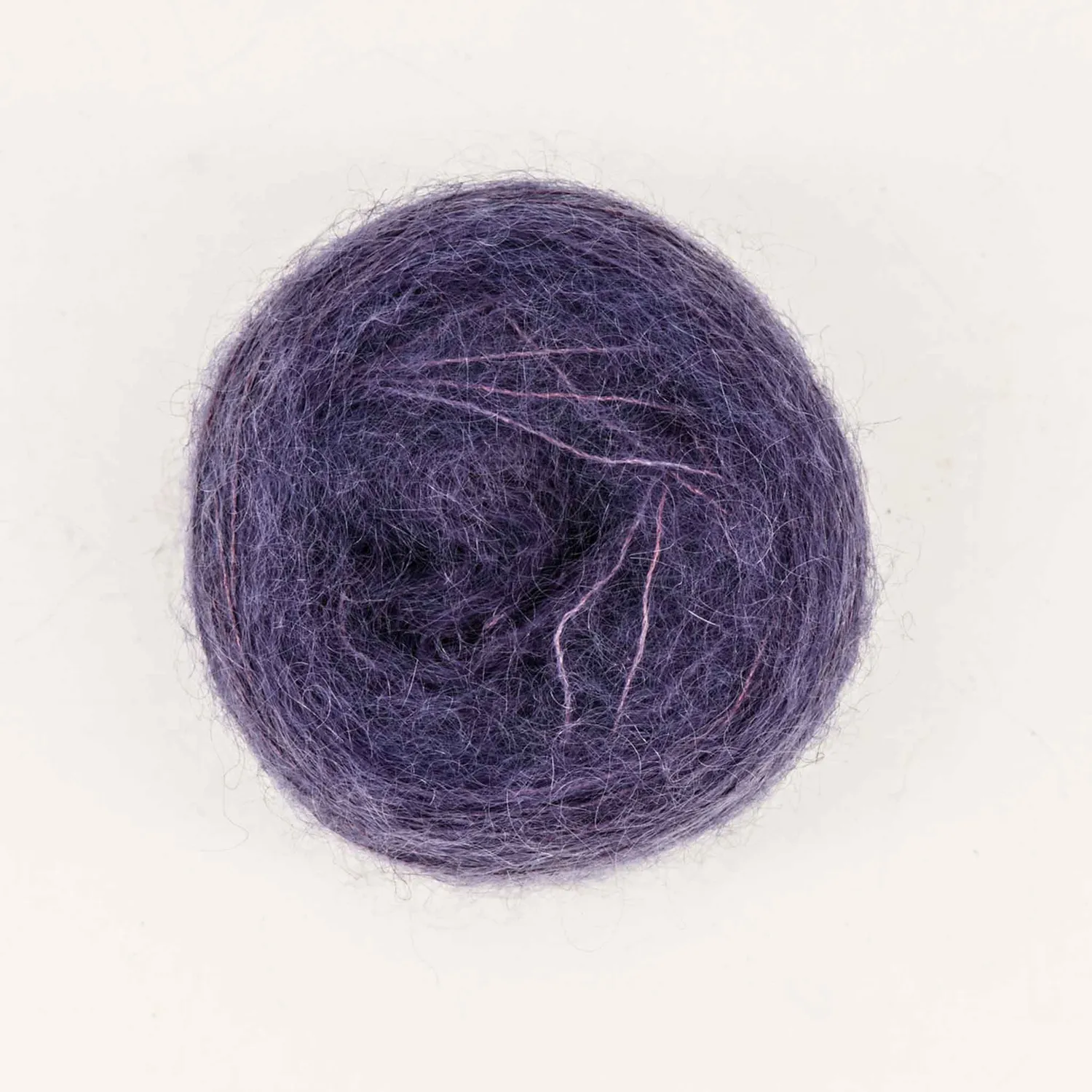 Cowgirlblues Kidsilk Ball Aubergine Mohairwolle handgefärbt