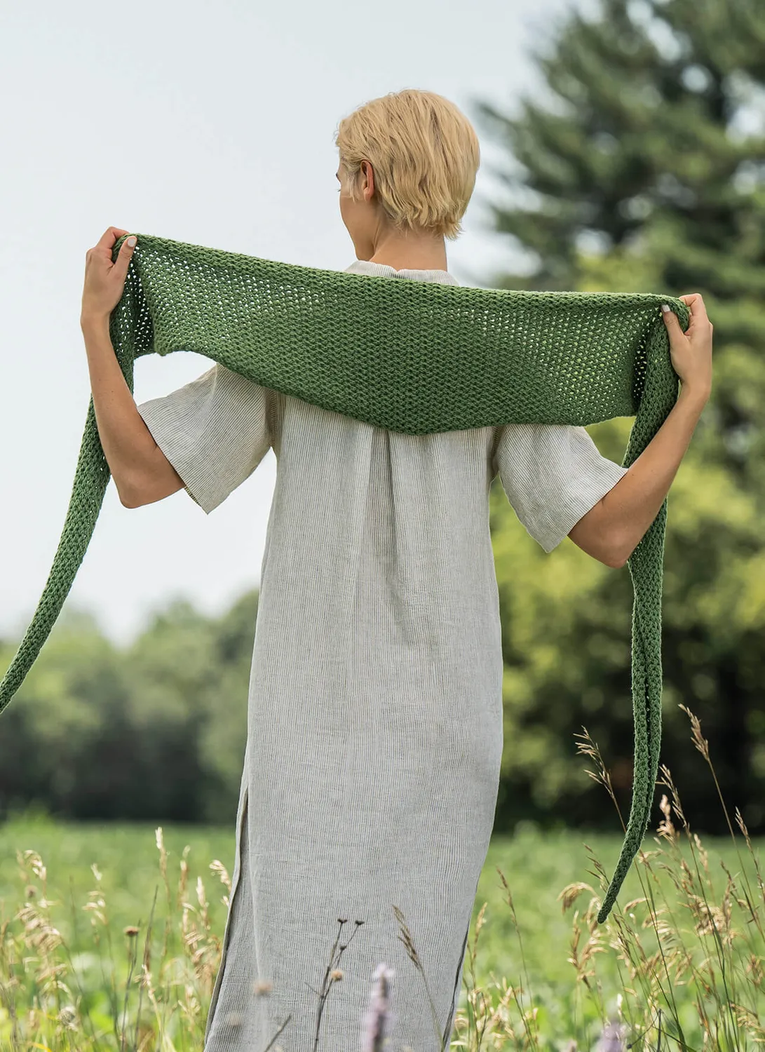 Blue Sky Fibers Classic Series Santa Cruz Wrap 202407 Tuch Lochmuster