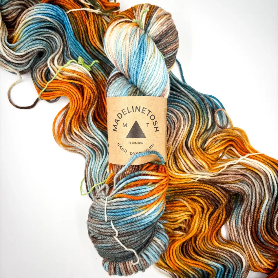 Madelinetosh Stitchin States Zion Sky Strickgarn handgefärbt