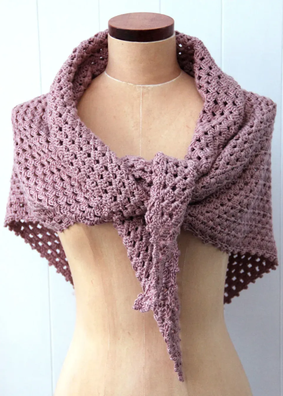 Go Handmade Granny Häkelanleitung Schal Picot 70x150