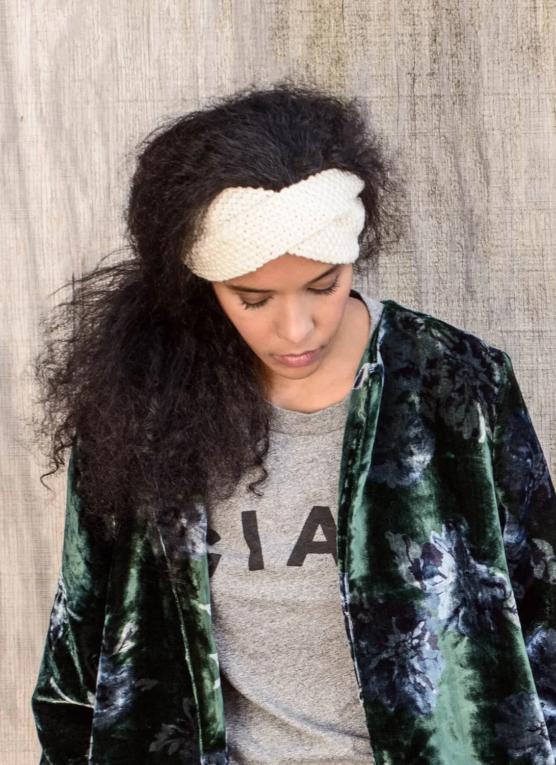 Blue Sky Fibers Sunrise Headband Strickanleitung PDF Zopf