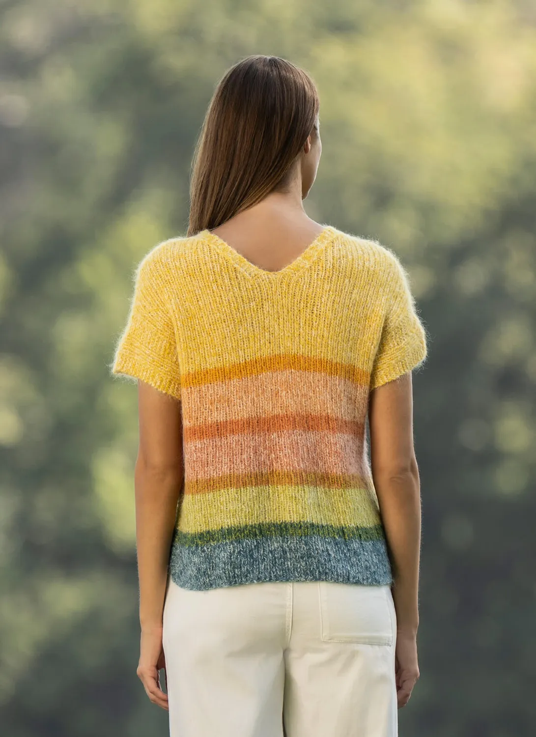 Blue Sky Fibers Classic Series Time For Lime Tee Strickanleitung Sommer