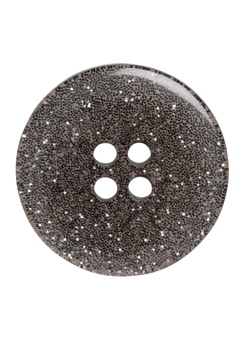 Go Handmade Glitter Knopf 21 mm 6 Stück funkelnd