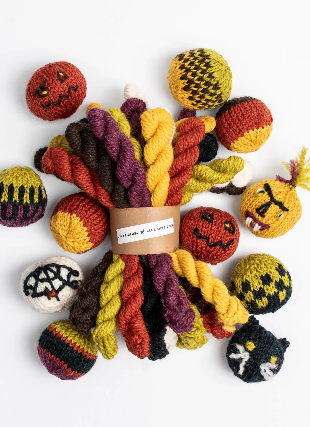 Blue Sky Fibers Fright & Delight Baubles Strickdeko bunt