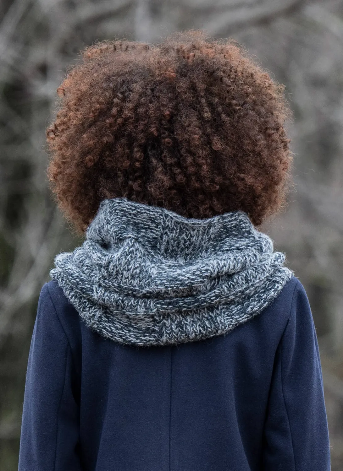 Blue Sky Fibers Classic Calypso Cowl Strickanleitung Karo
