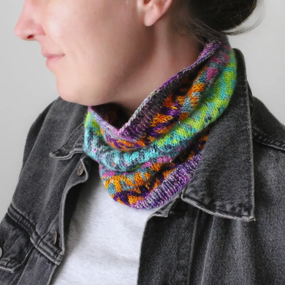 Madelinetosh Motley Hoof Cowl Strickanleitung PDF Fingering
