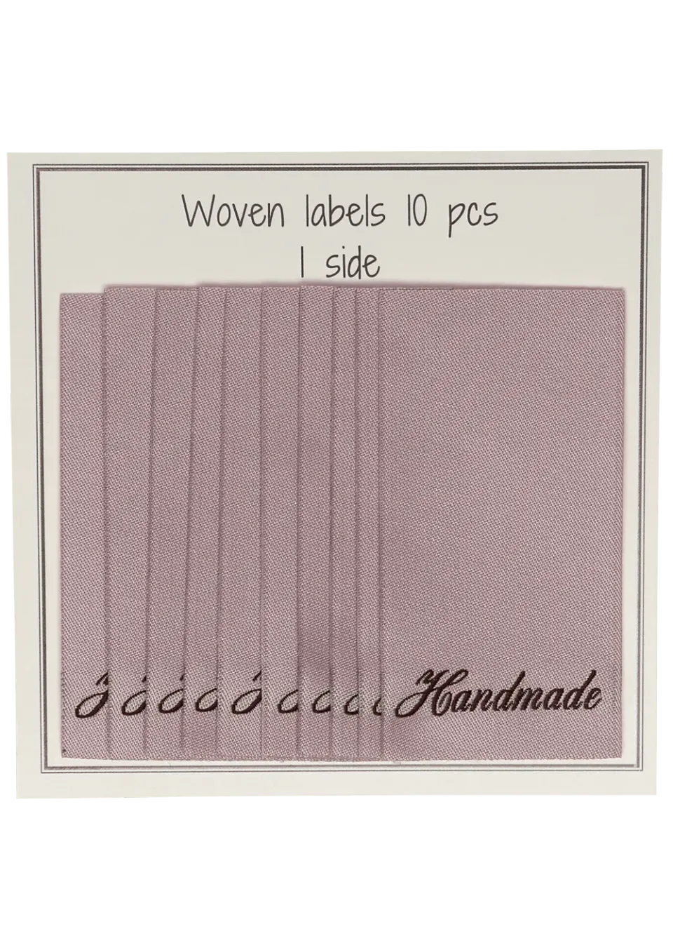 Go Handmade Handmade Weblabel nude 10 Stk. einseitig