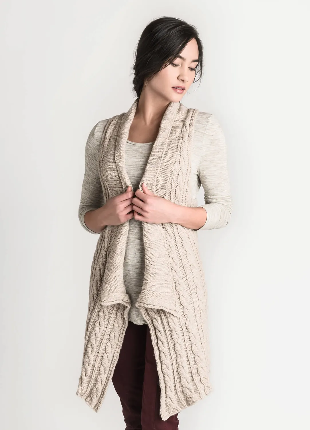 Blue Sky Fibers Classic Series Vermillion Vest 201809 Strickanleitung Weste