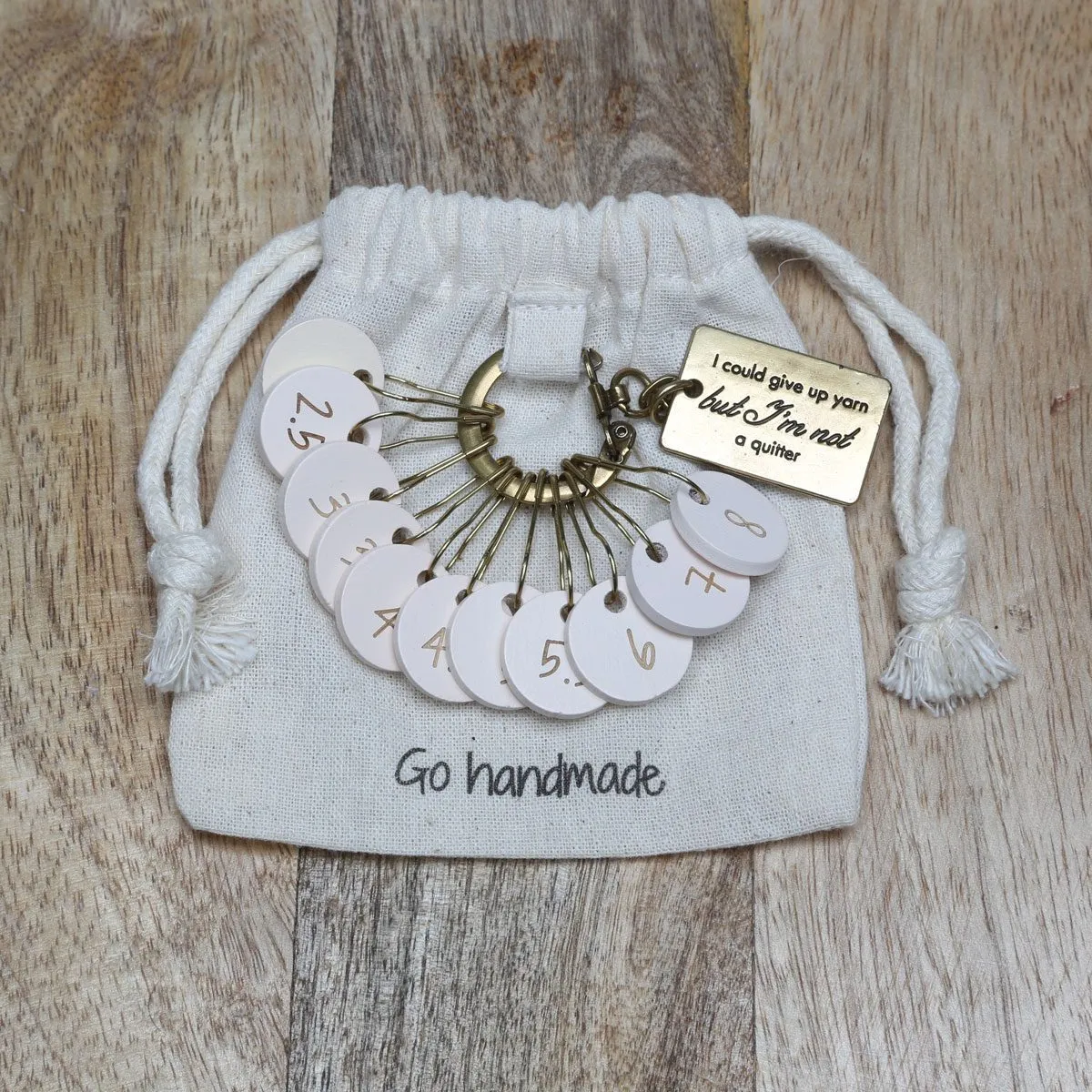 Go Handmade Maschenmarkierer Holz Zahlen 10er-Set