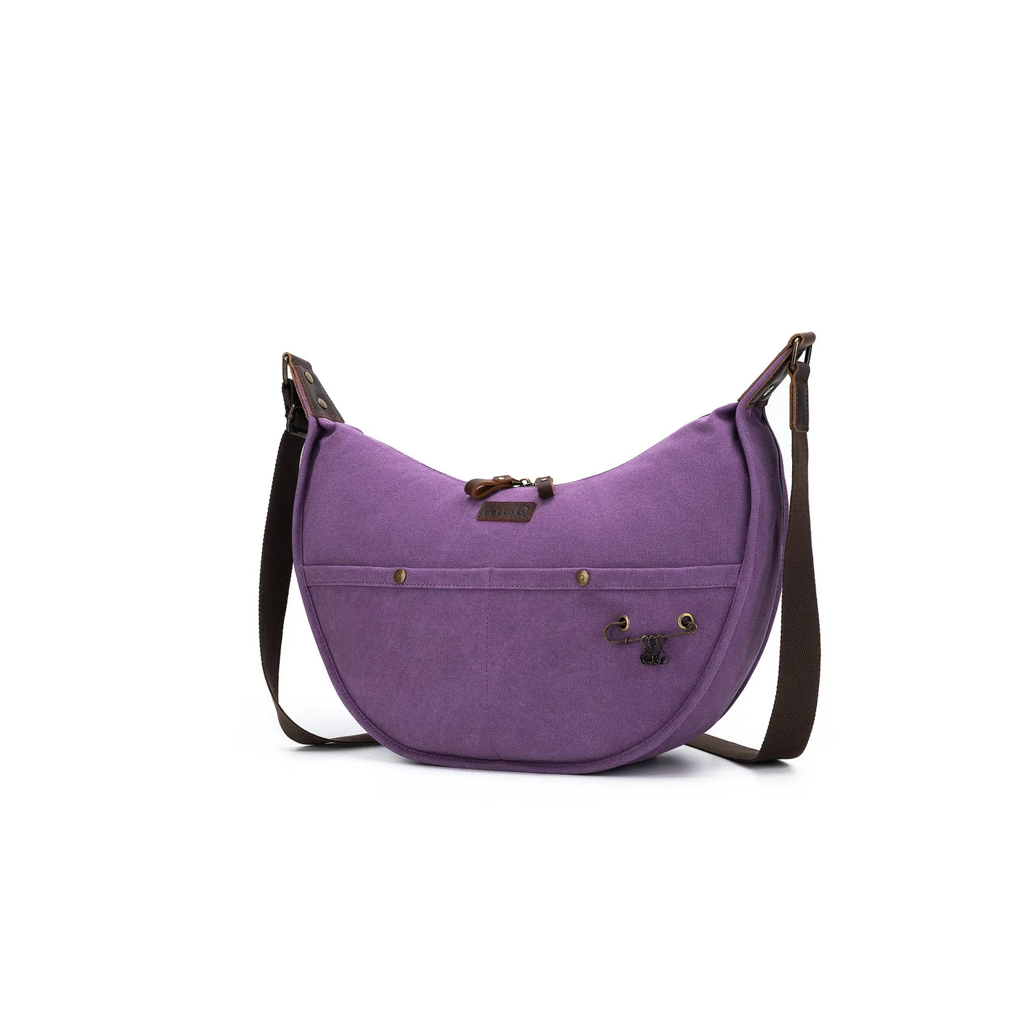 della Q Everyday Adella Stricktasche Maroon Canvas