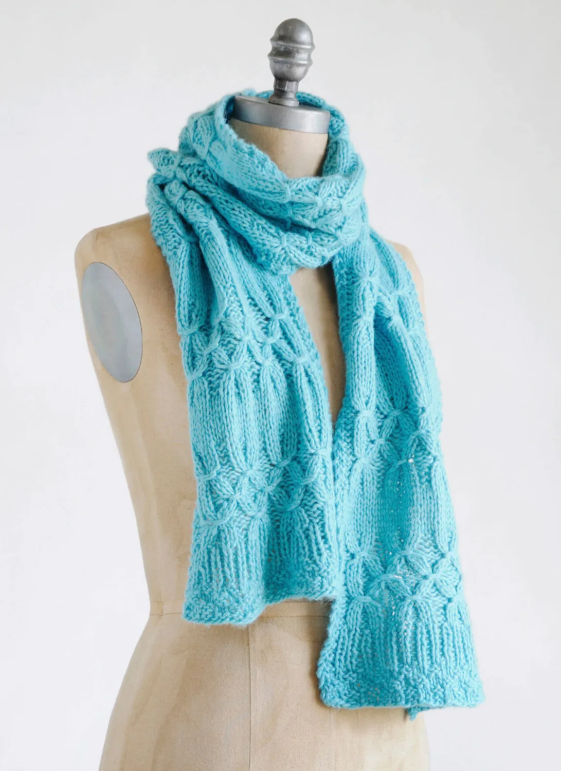 Blue Sky Fibers Techno Scarf Strickanleitung Schal