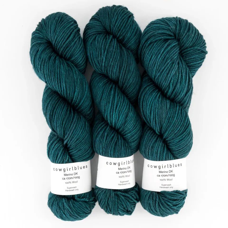 Cowgirlblues Merino DK Wolle High Tide handgefärbt