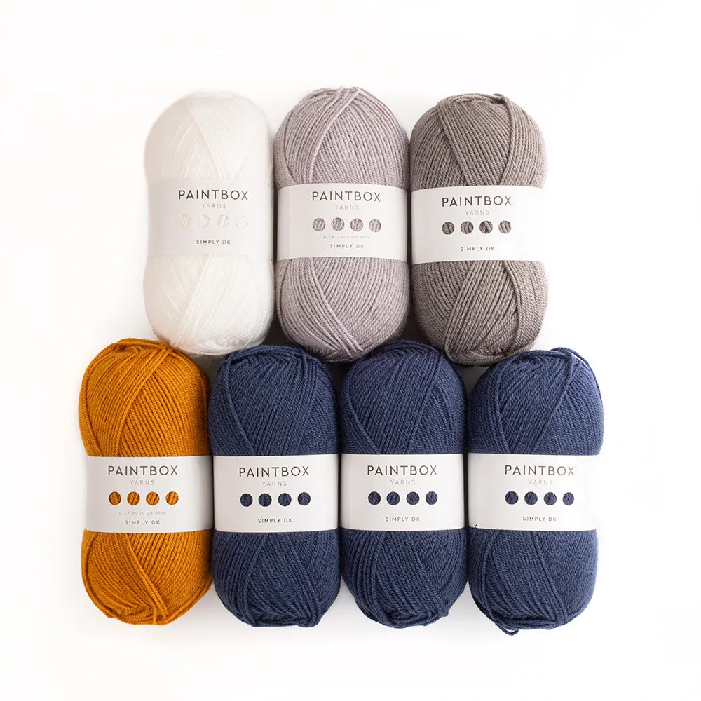 Paintbox Yarns Simply DK Poncho Farbpack Original 7x100g