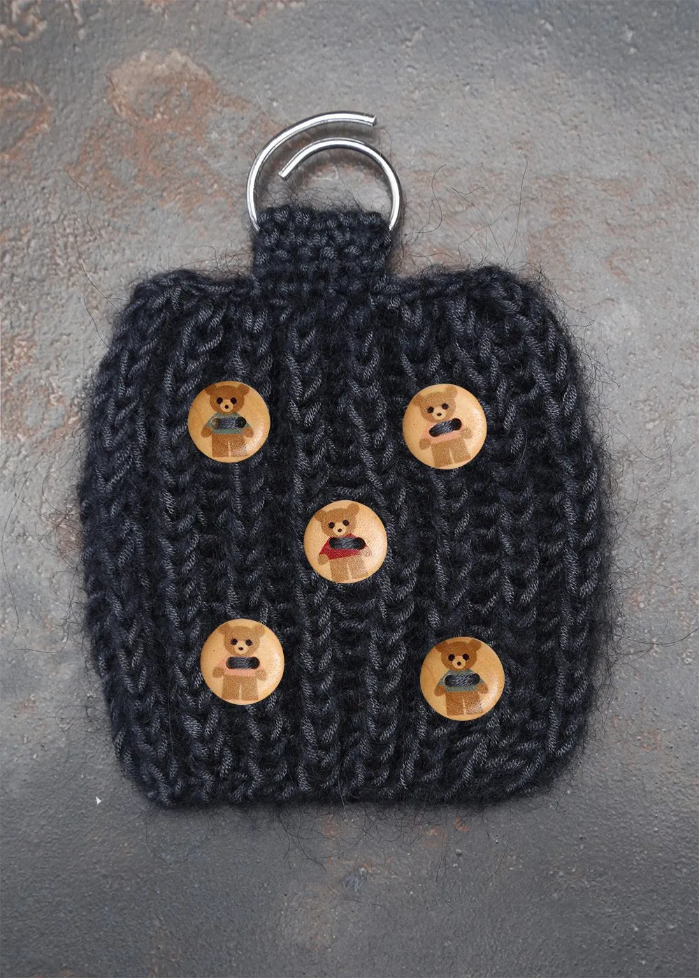 Go Handmade Teddy Knöpfe 15mm rot 220er Flasche