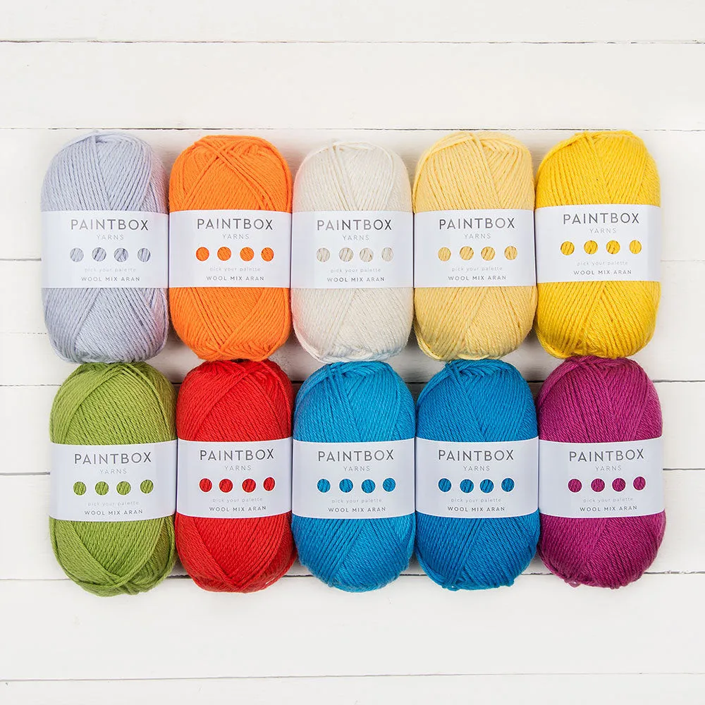Paintbox Yarns Wool Mix Aran Garn 10er Pack 1000g warm