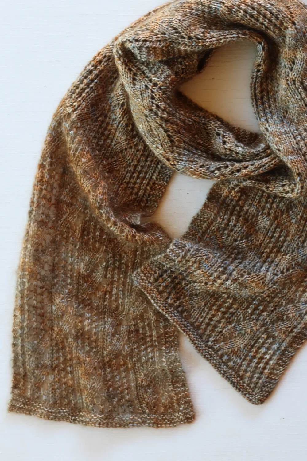 Madelinetosh Fireside Scarf Kit Schal Lace Merino Seide