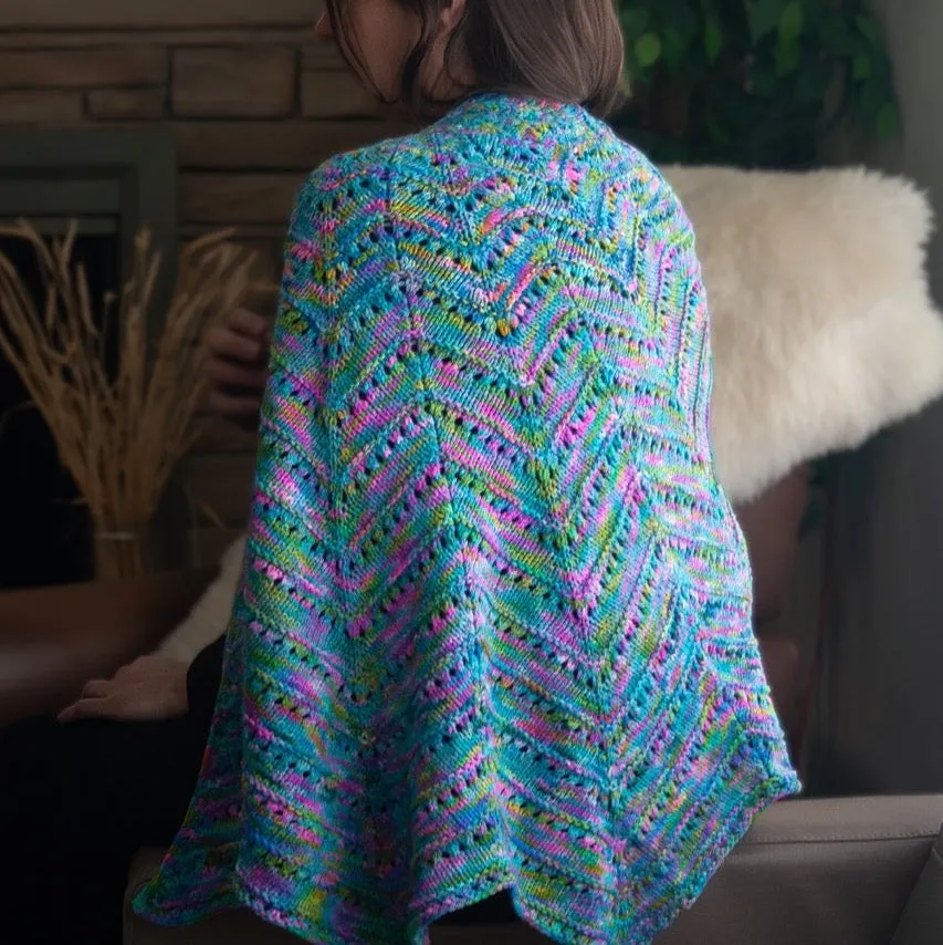 Madelinetosh Lady Bird Shawl Strickanleitung PDF Worsted
