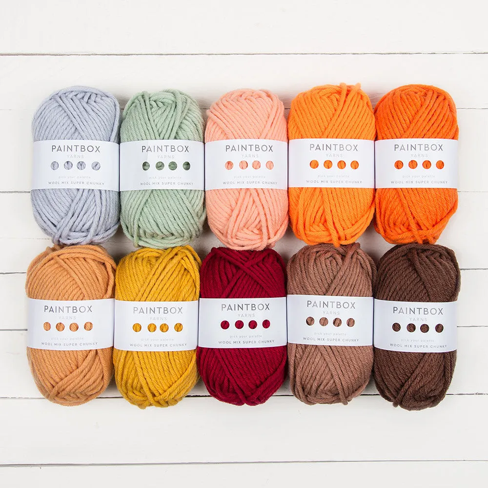 Paintbox Yarns Wool Mix Super Chunky Wolle 10 Knäuel Mix