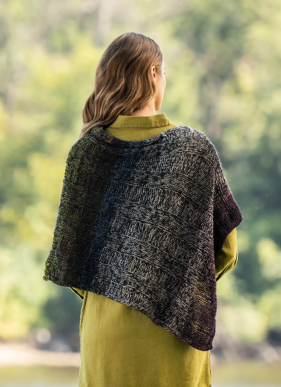 Blue Sky Fibers Classic Kaleidoscope Wrap Strickanleitung Tuch
