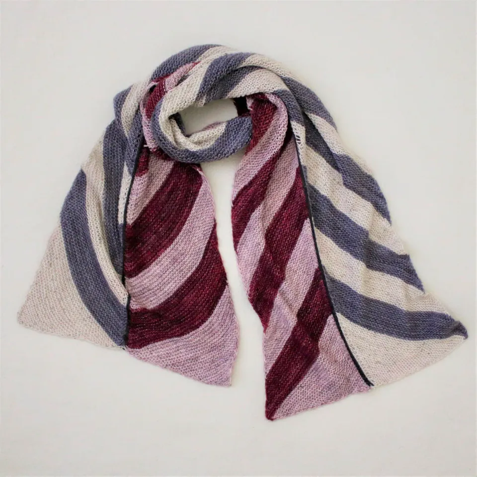 Madelinetosh Chevron Scarf Strickanleitung PDF Intarsia