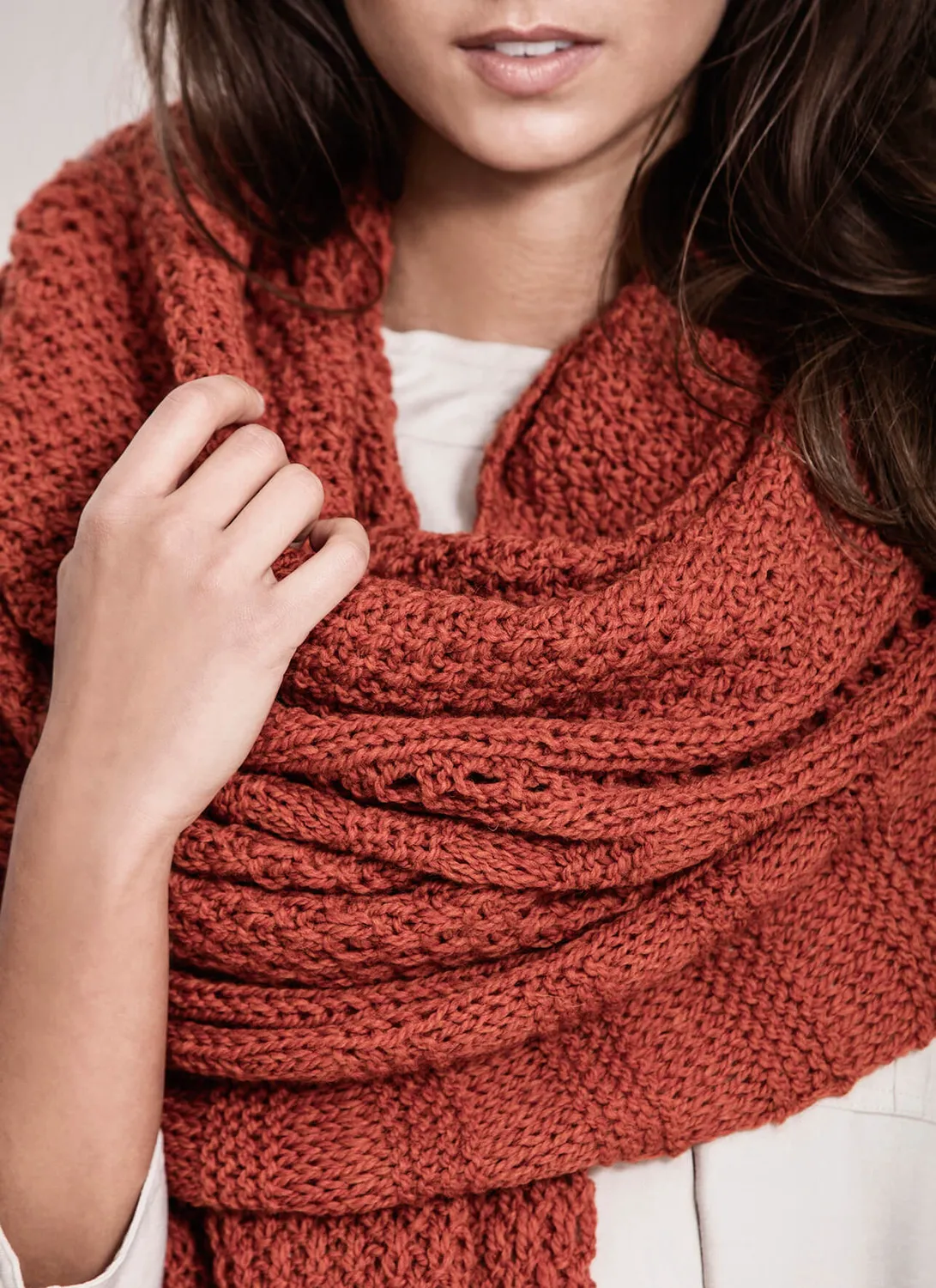 Blue Sky Fibers Classic Series Endless Wrap Strickanleitung Textur