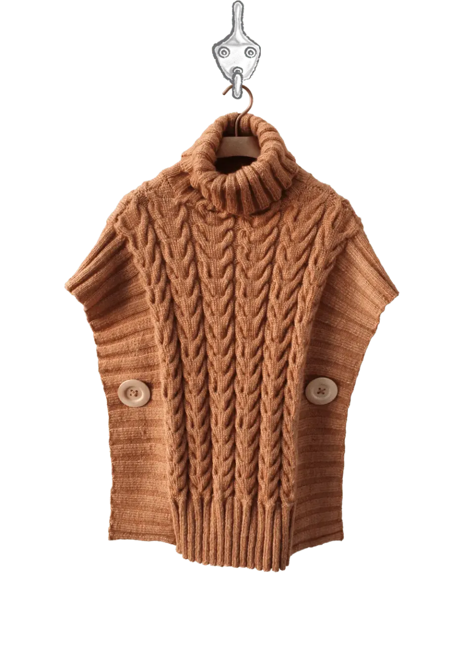 Go Handmade Emily Poncho Strickanleitung Kinder 2-12 Jahre