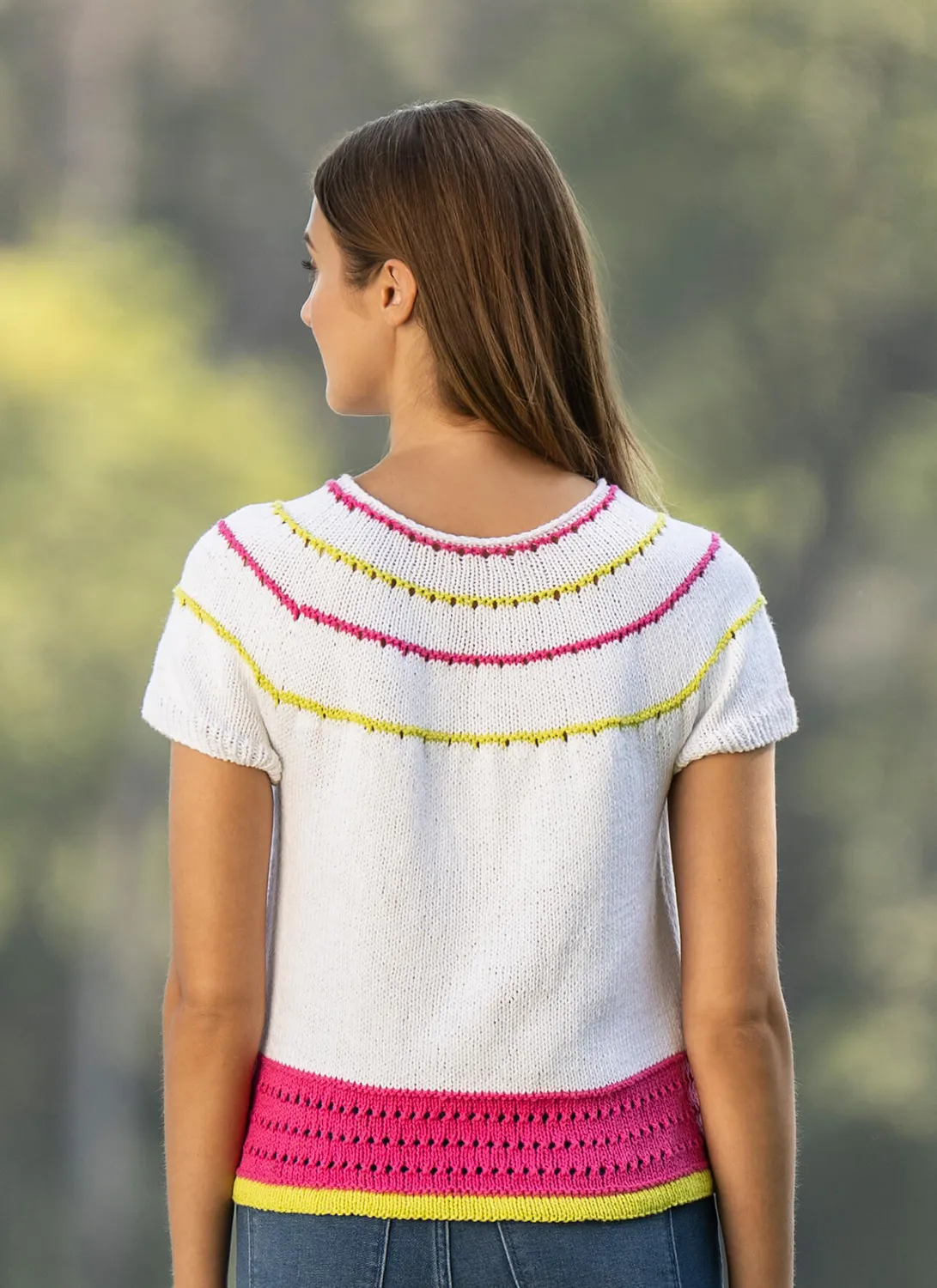 Blue Sky Fibers Classic Citrus Tee Strickanleitung 202611 Top