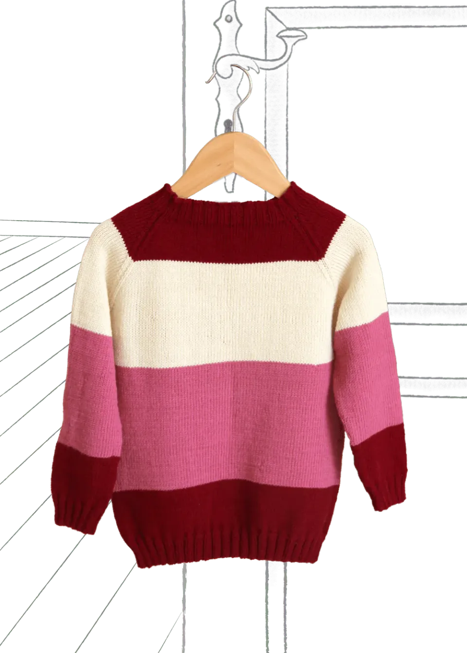 Go Handmade Stripe Raglan Sweater Anleitung Girls 1-12 J