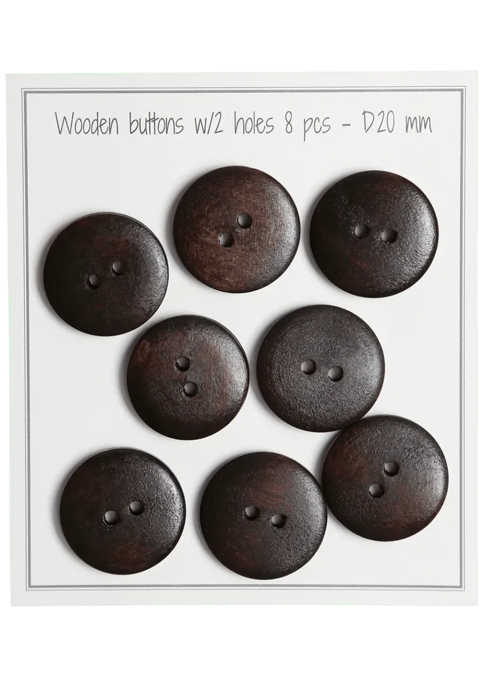 Go Handmade UFO Holzteile 20mm braun 8 Stück