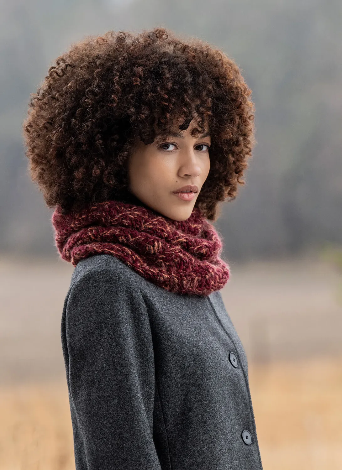 Blue Sky Fibers Spangle Cowl Strickanleitung Woolstok Loop