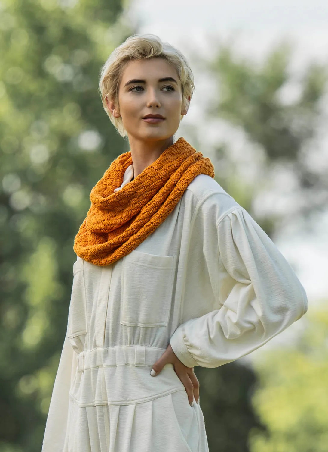 Blue Sky Fibers Temecula Cowl Strickanleitung Baumwolle