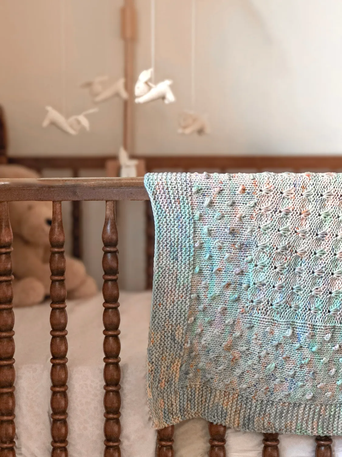 Madelinetosh Fairy Lights Blanket PDF Strickanleitung Babydecke